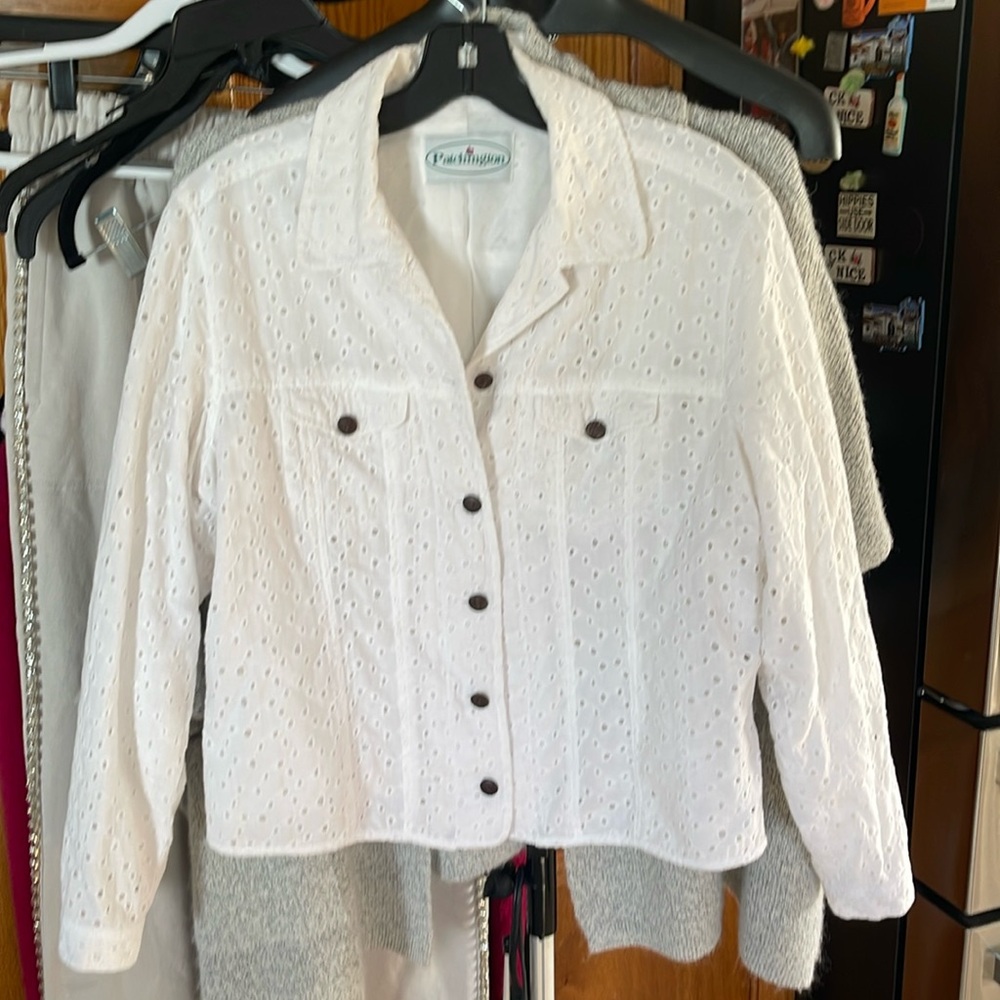 Patchington Eyelets White Medium Jacket - image 1